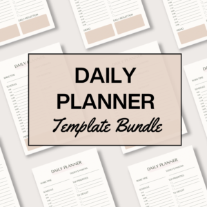 Daily Planner Template Bundle