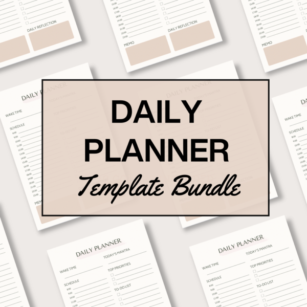 Daily Planner Template Bundle